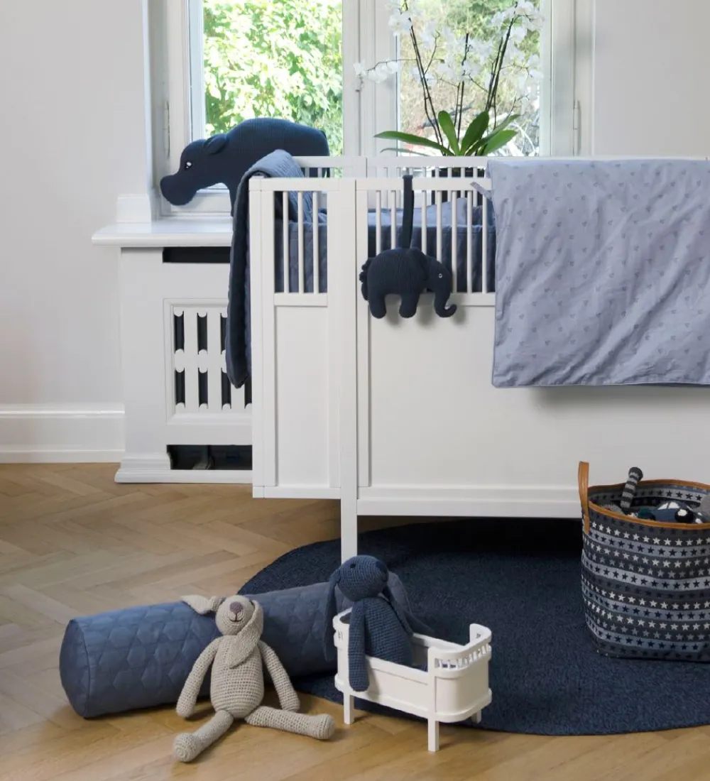Pyntepuder-Smallstuff Pude - Flodhest - 30x45 - Navy