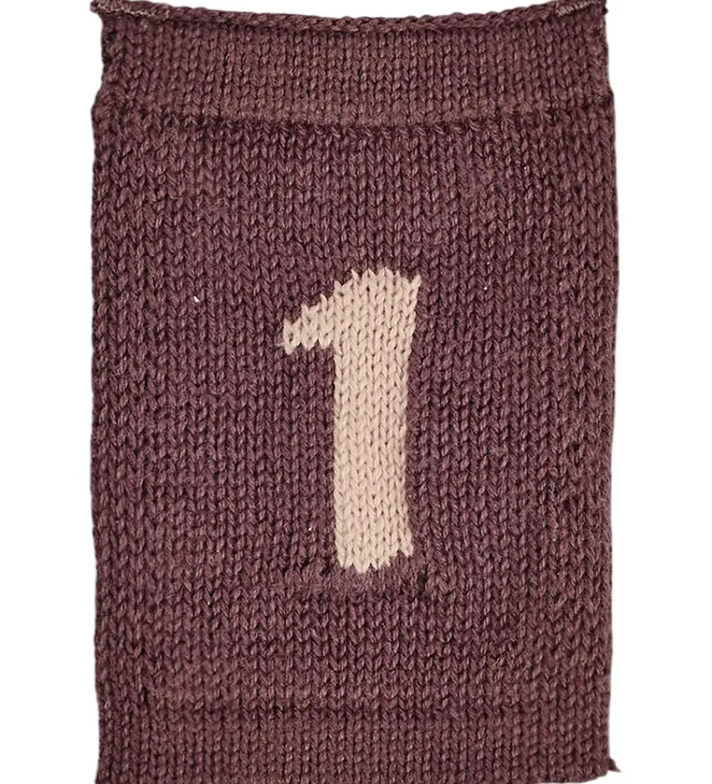 Smallstuff Flagranker|Dekoration*Strikket Flag - 1 - Rosa Tal