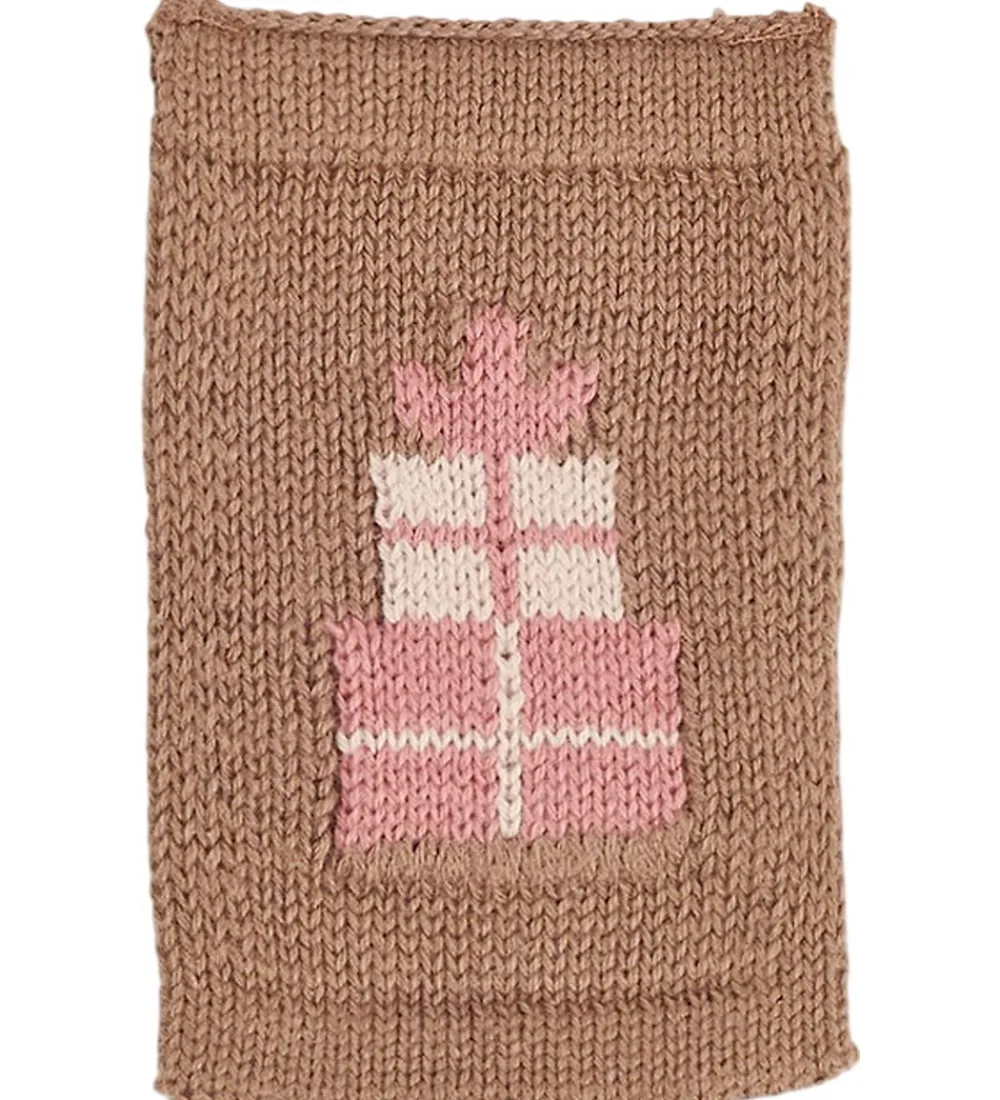 Smallstuff Flagranker|Dekoration*Strikket Flag - Fødselsdagsgaver - Rosa Motiv