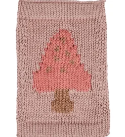 Smallstuff Flagranker*Strikket Flag - Svamp - Rosa Motiv