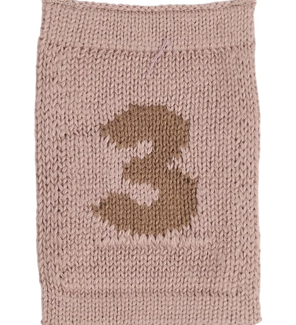 Flagranker|Dekoration-Smallstuff Strikket Flag - 3 - Rosa Tal
