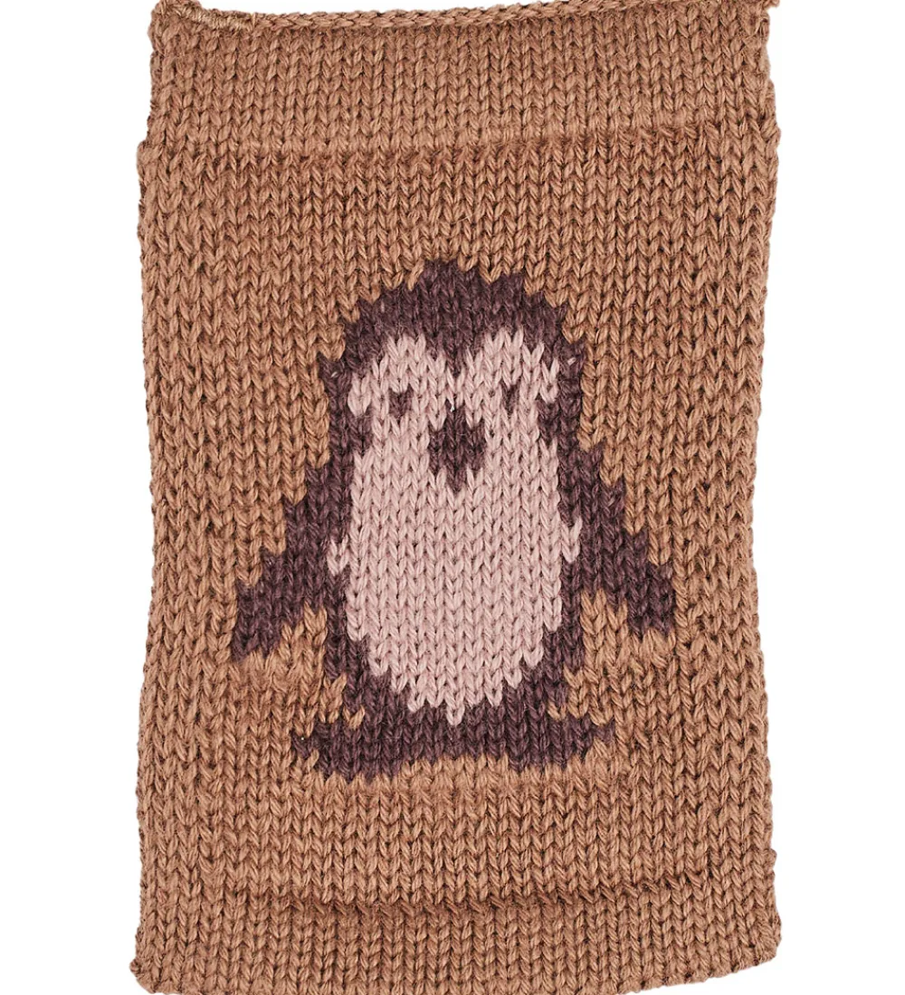 Flagranker-Smallstuff Strikket Flag - Pingvin - Rosa Motiv