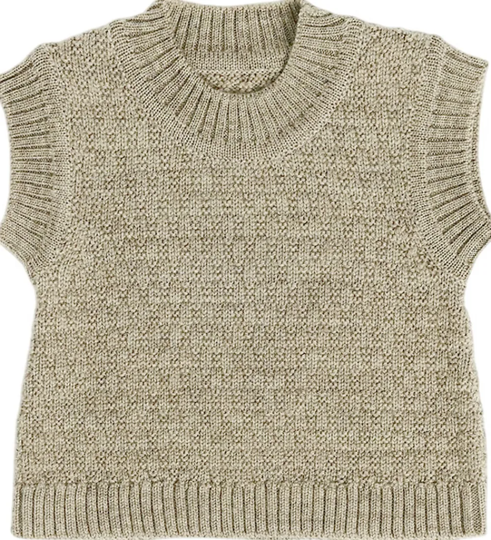 Smallstuff Veste*Vest - Uld - Nature Melange