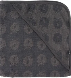 Småfolk Babyhåndklæde- Og Poncho*Babyhåndklæde - 70x70 cm - Wilde Dove m. Æbler