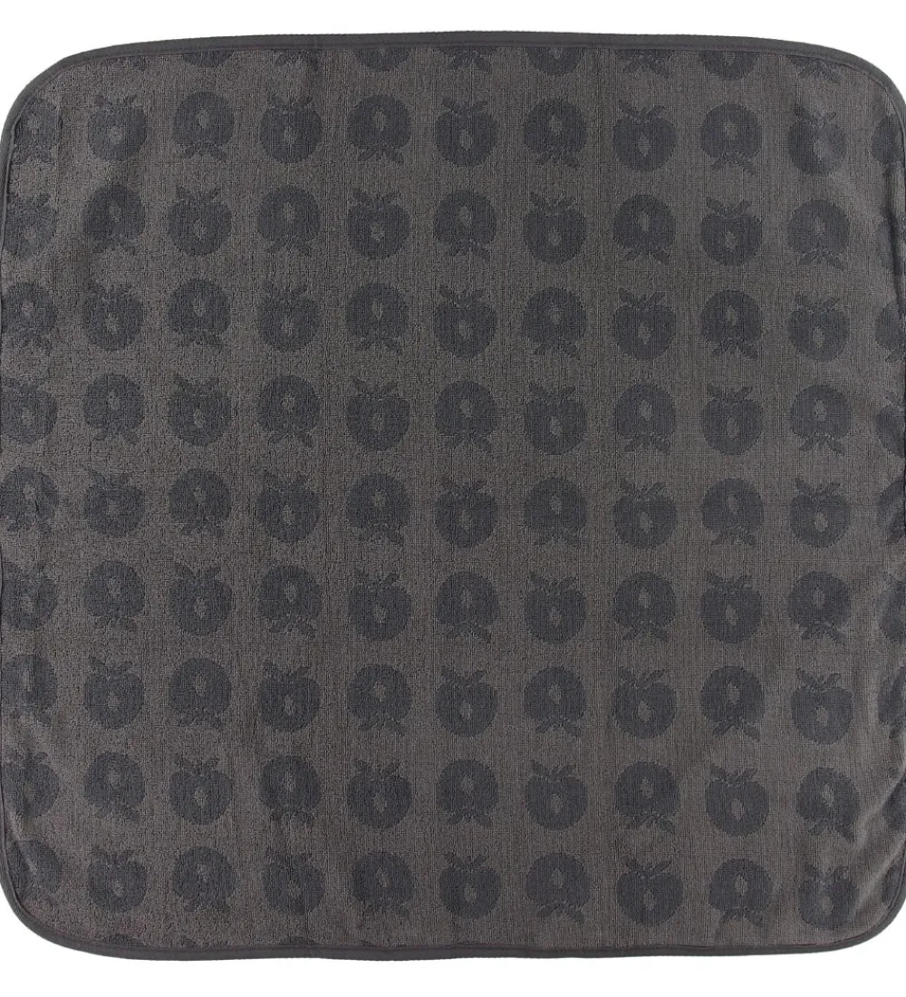 Småfolk Babyhåndklæde- Og Poncho*Babyhåndklæde - 70x70 cm - Wilde Dove m. Æbler