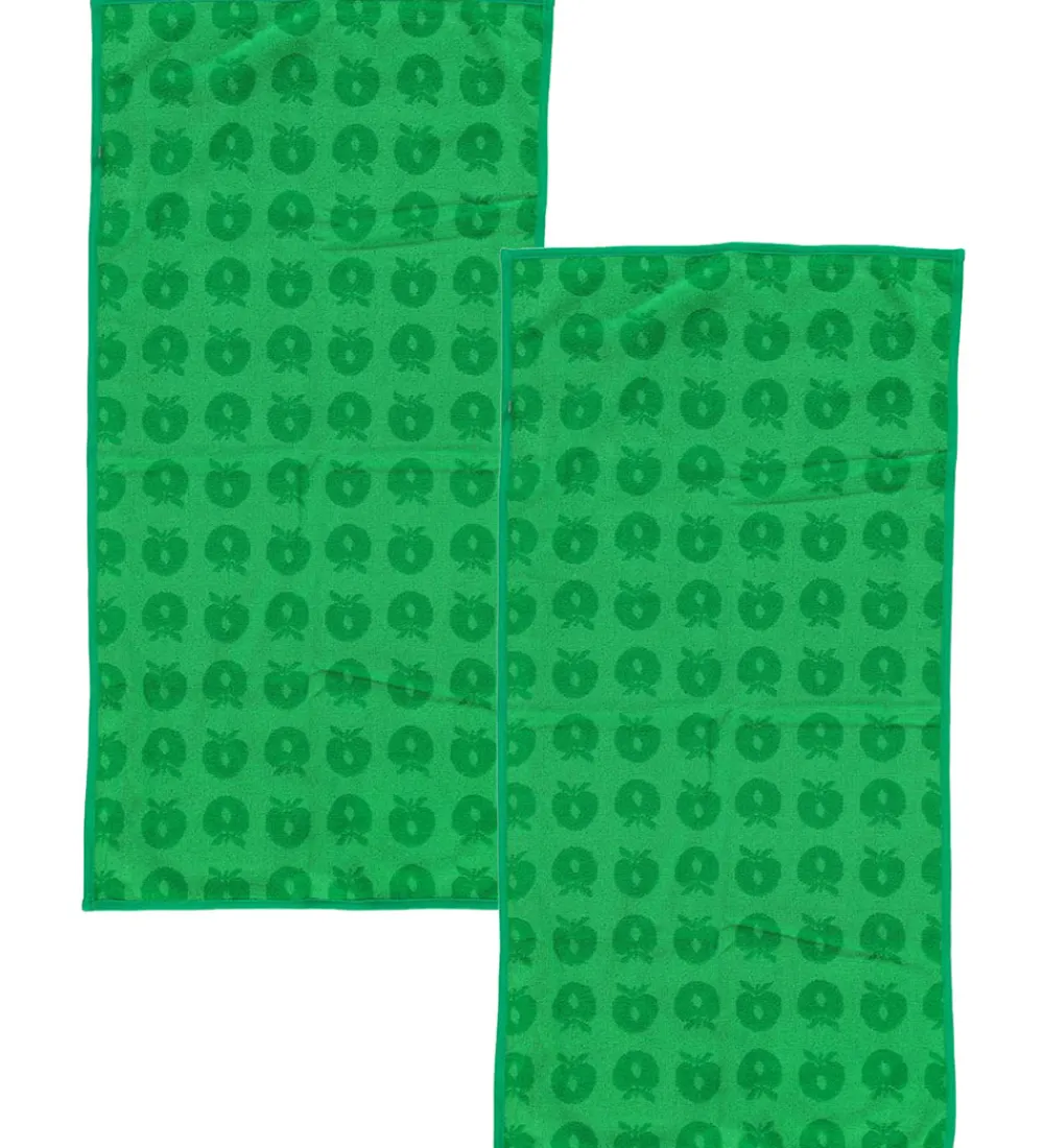 Håndklæder|Håndklæder-Småfolk Håndklæde - 2-pak - 50x100 - Apple Green