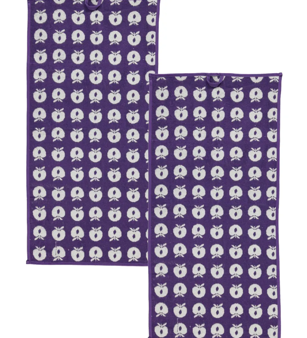 Småfolk Håndklæder|Håndklæder*Håndklæde - 2-pak - 50x100 - Purple Heart