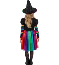 Udklædningstøj|Halloween-Smiffys Udklædning - Rainbow Witch - Multifarvet
