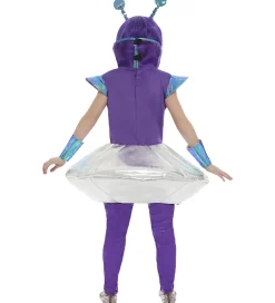 Halloween-Smiffys Udklædning - Alien Girl - Silver