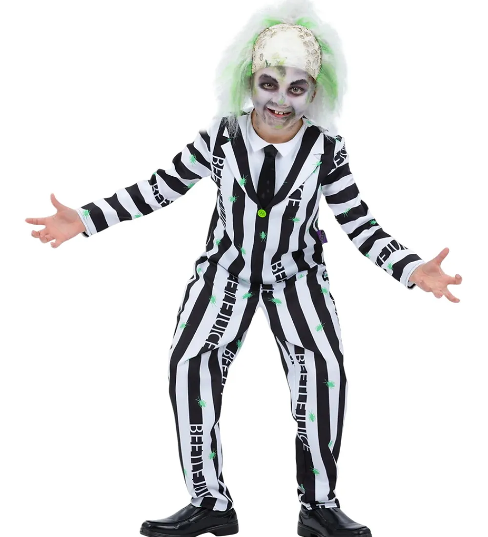 Udklædningstøj-Smiffys Udklædning - Beetlejuice - Hvid/Sort