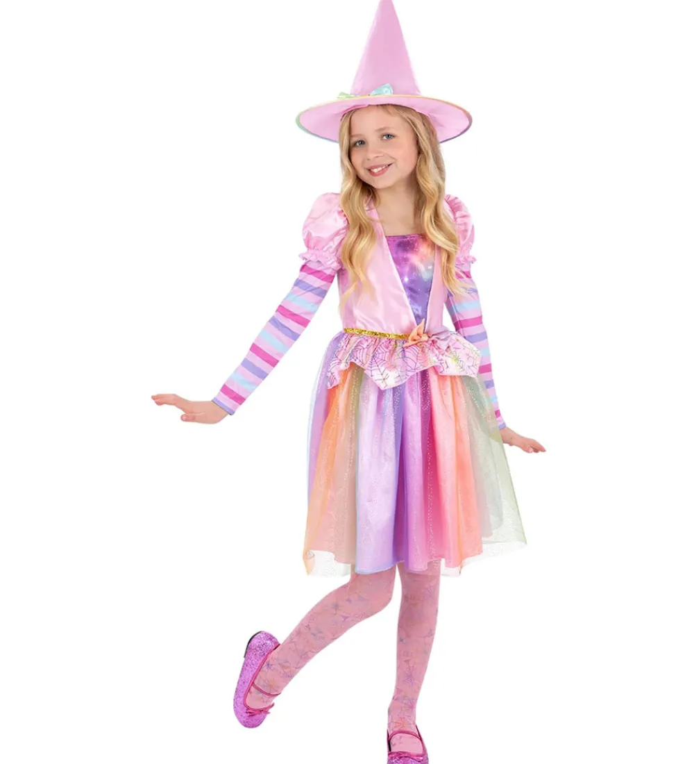 Udklædningstøj|Halloween-Smiffys Udklædning - Pastel Rainbow Witch - Multifarvet