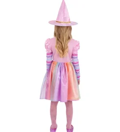 Udklædningstøj|Halloween-Smiffys Udklædning - Pastel Rainbow Witch - Multifarvet