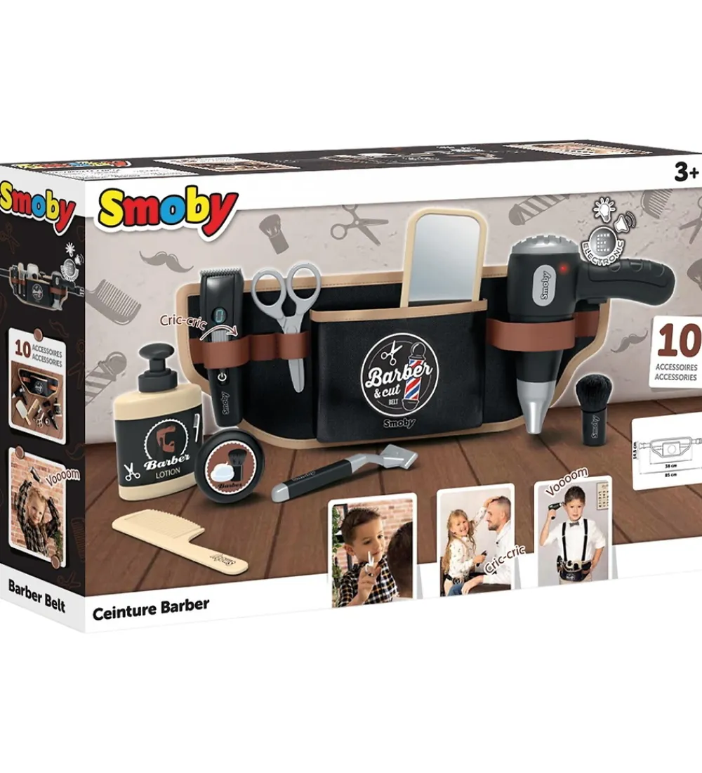 Rolleleg-Smoby Barbersæt - Barber Belt - 10 Dele