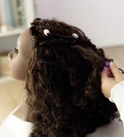 Dukker Og Tilbehør-Smoby Frisørdukke m. Tilbehør - My Beauty Afro - 23 Dele