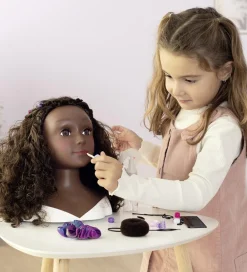 Dukker Og Tilbehør-Smoby Frisørdukke m. Tilbehør - My Beauty Afro - 23 Dele
