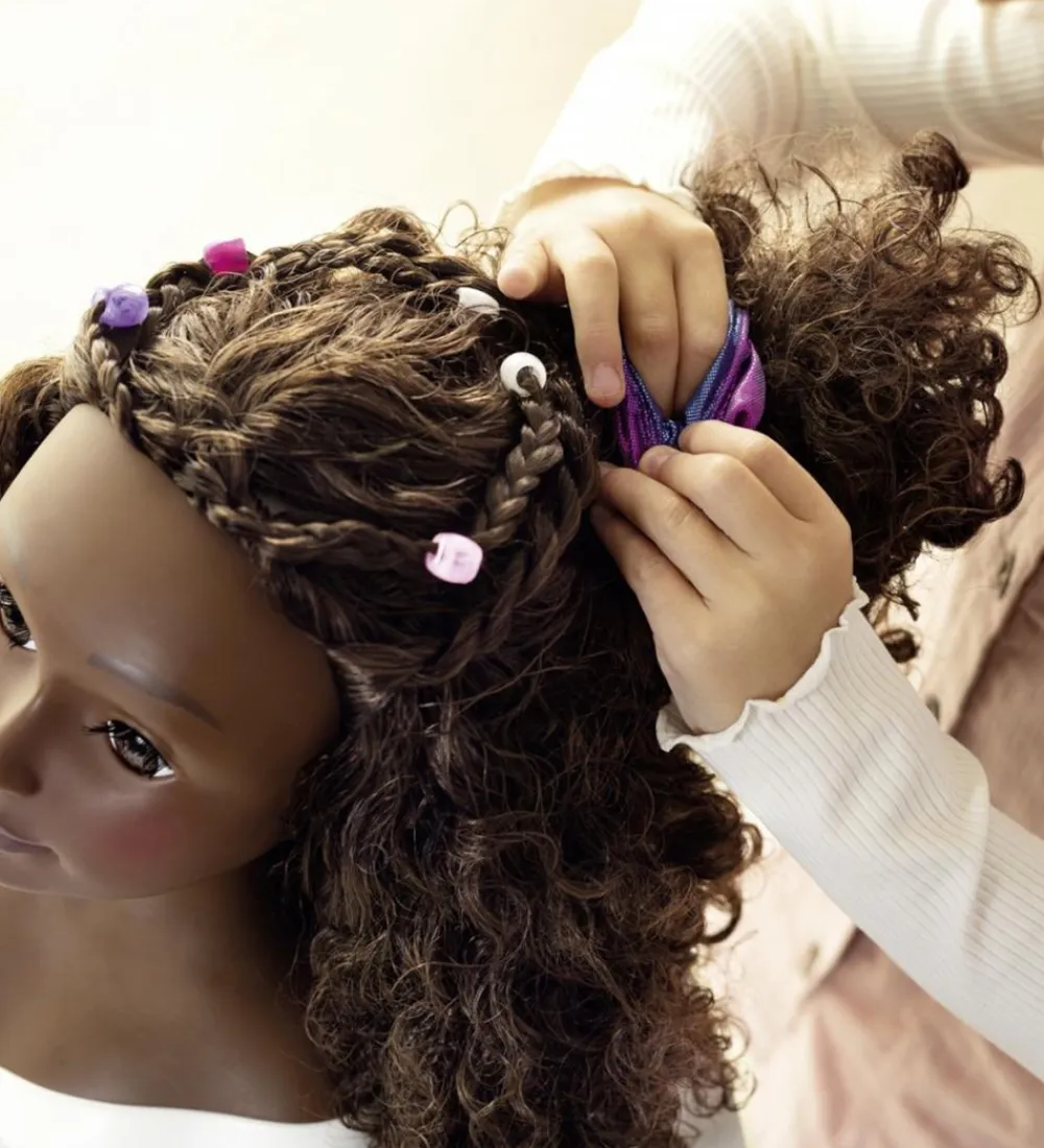 Dukker Og Tilbehør-Smoby Frisørdukke m. Tilbehør - My Beauty Afro - 23 Dele