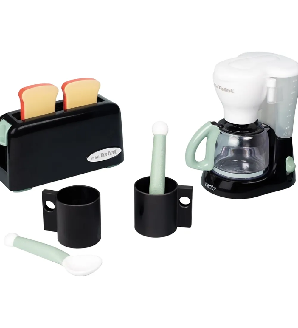 Rolleleg|Legemad-Smoby Legemad - Morgenmadssæt - Mini Tefal