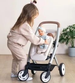 Dukker Og Tilbehør-Smoby Tvillingeklapvogn Til Dukker - Maxi-Cosi - Beige