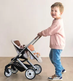 Dukker Og Tilbehør-Smoby Tvillingeklapvogn Til Dukker - Maxi-Cosi - Beige