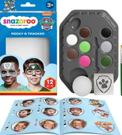 Rolleleg|Sminke-Snazaroo Ansigtsmaling - 12 Dele - Paw Patrol Rocky & Tracker
