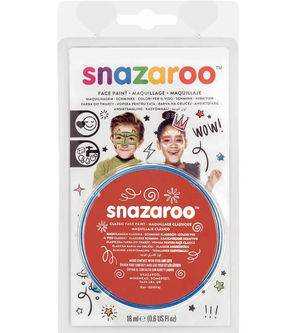 Snazaroo Sminke*Ansigtsmaling - 18 ml - Bright Red
