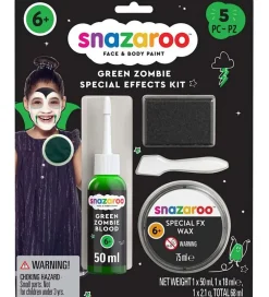 Snazaroo Rolleleg|Sminke*Sminkefarvesæt - Zombie Grøn - 5 Dele