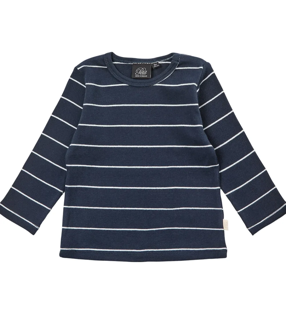 Sofie Schnoor Basis*Bluse - Rib - Dark Blue