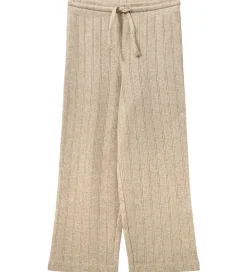 Sofie Schnoor Basis*bukser - LovaSK - Beige m. Hulmønster