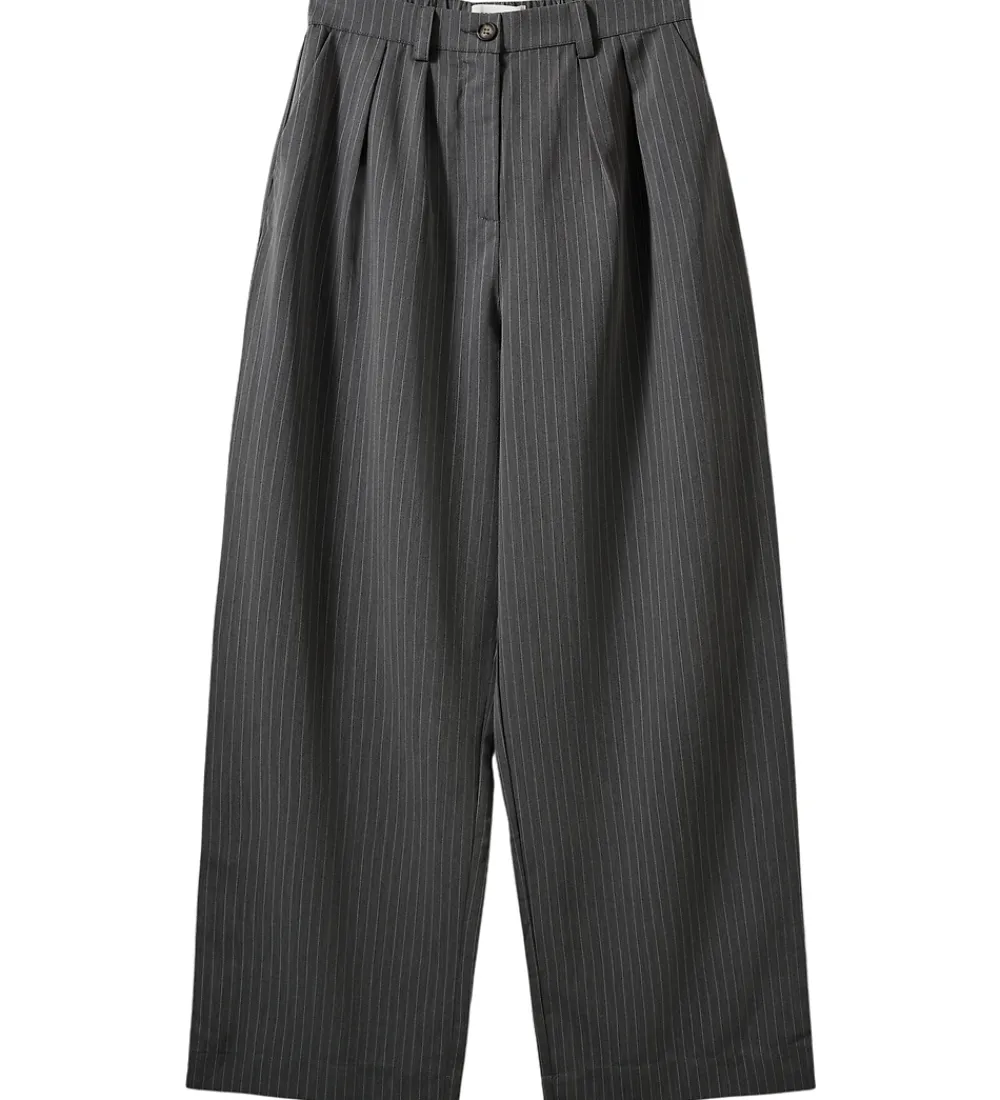 Sofie Schnoor Basis*Bukser - Malinasy - Dark Grey Striped