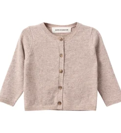 Striktrøjer-Sofie Schnoor Cardigan - Strik - Uld - Cisse - Brown Melange