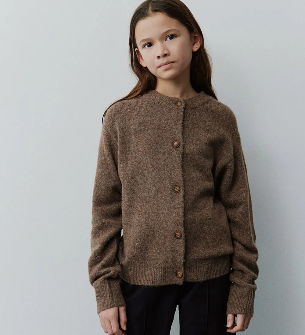Striktrøjer-Sofie Schnoor Cardigan - Strik - MauraSY - Brown Melange