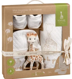 Sophie la Girafe Bideringe|Savlesmække*Gaveæske - My Birth Outfit - So Pure