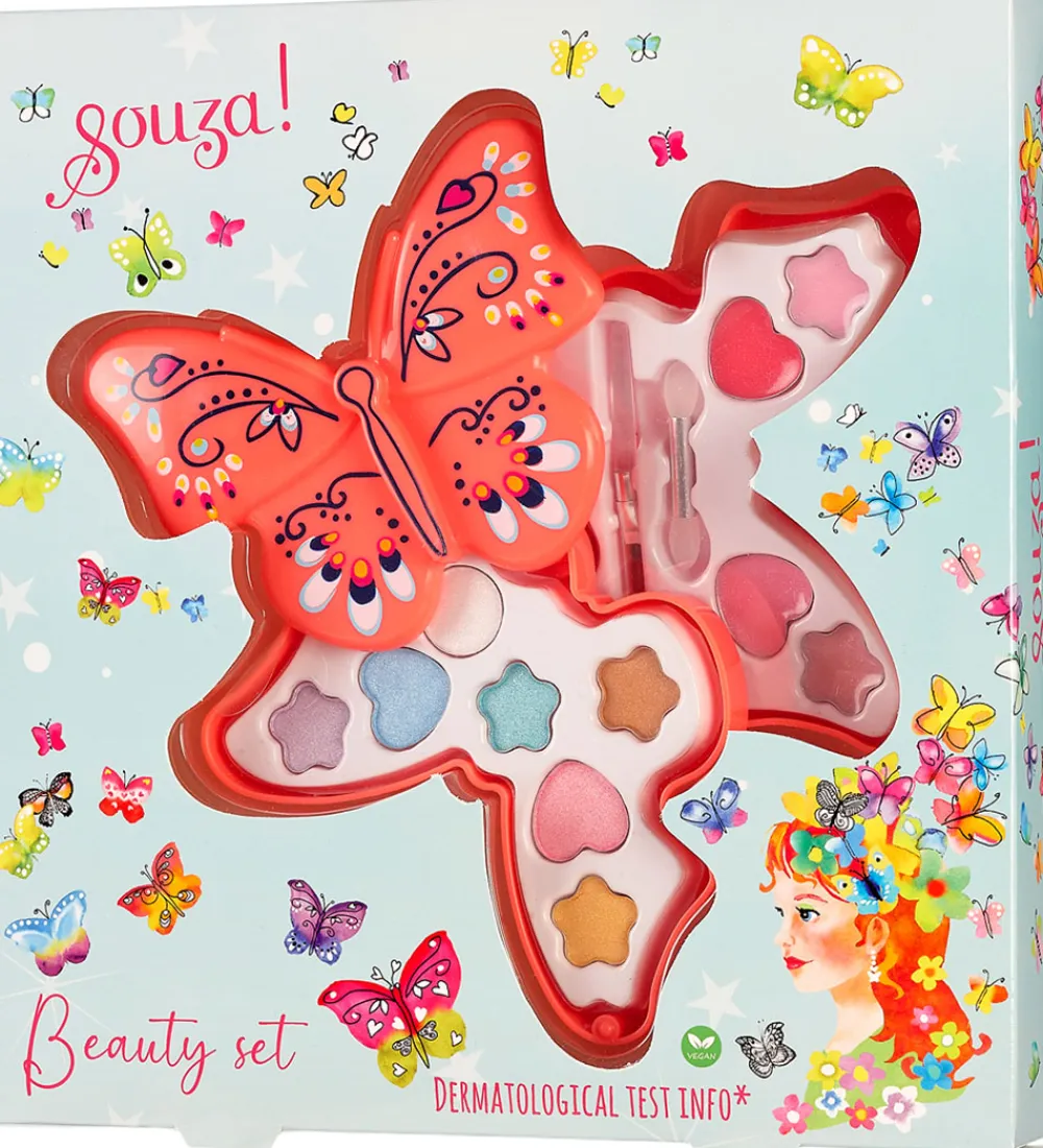 Souza Sminke*Sminkesæt - Øjenskygge/Lipgloss - Butterfly