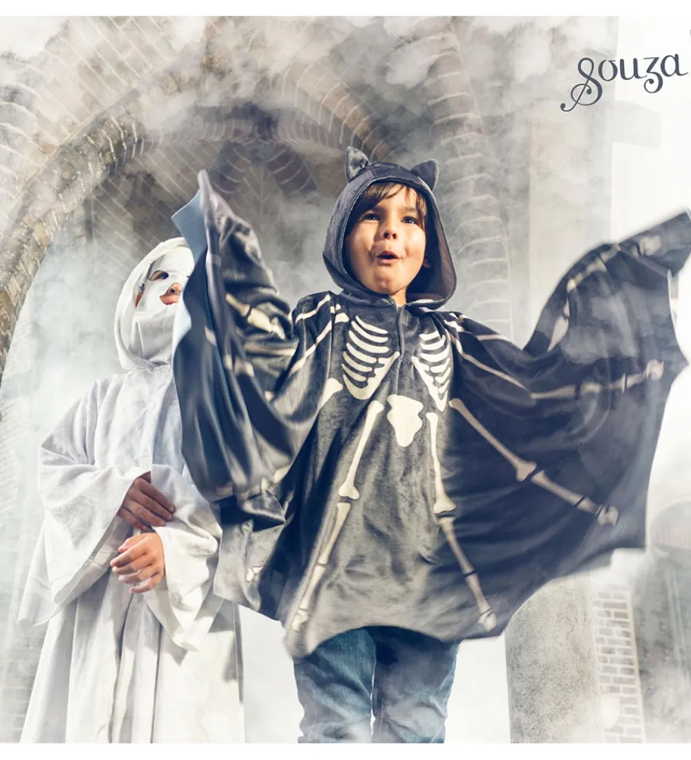 Souza Halloween*Udklædning - Kappe - Flagermus - Grå