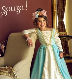 Souza Udklædningstøj*Udklædning - Prinsesse - Josephina - Hvid/Blå