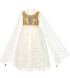 Souza Udklædningstøj*Udklædning - Prinsesse - Dorianne - Hvid/Guld