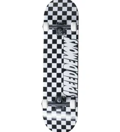Skateboards-Speed Demons Skateboard - 7" - Checkers Komplet - Sort/Hvid