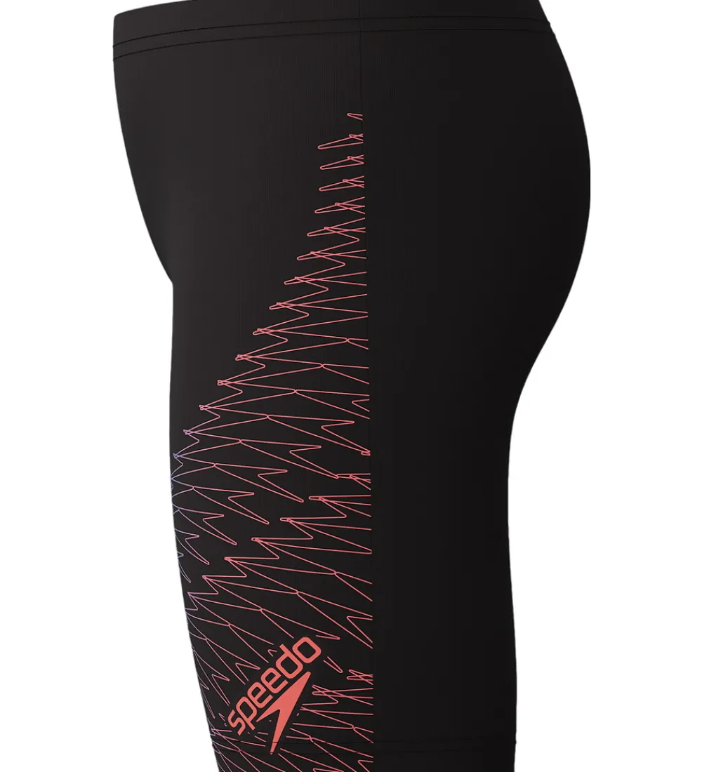 Speedo Svømmetøj|Svømning*Badebukser - Medley Logo - Sort m. Rød