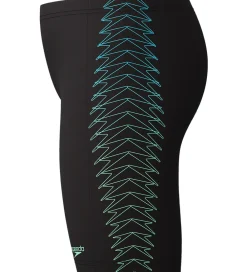Speedo Svømmetøj|Svømning*Badebukser - Plastisol Placement - Sort m. Grøn