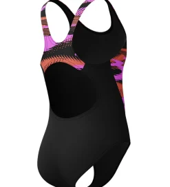 Svømmetøj-Speedo Badedragt - HyperBoom Splice Muscleback - Sort m. Lilla