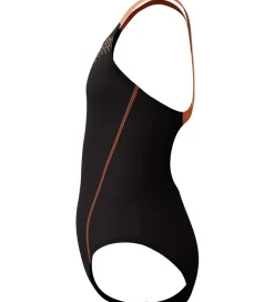 Speedo Svømmetøj|Svømning*Badedragt - Medalist - Sort/Fersken