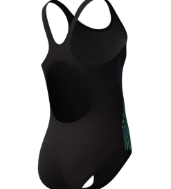 Svømmetøj-Speedo Badedragt - Placemement Muscleback - Sort m. Blå