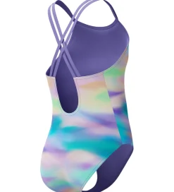 Speedo Svømmetøj|Svømning*Badedragt - Printed Twinstrap - Lilla/Grøn/Orange