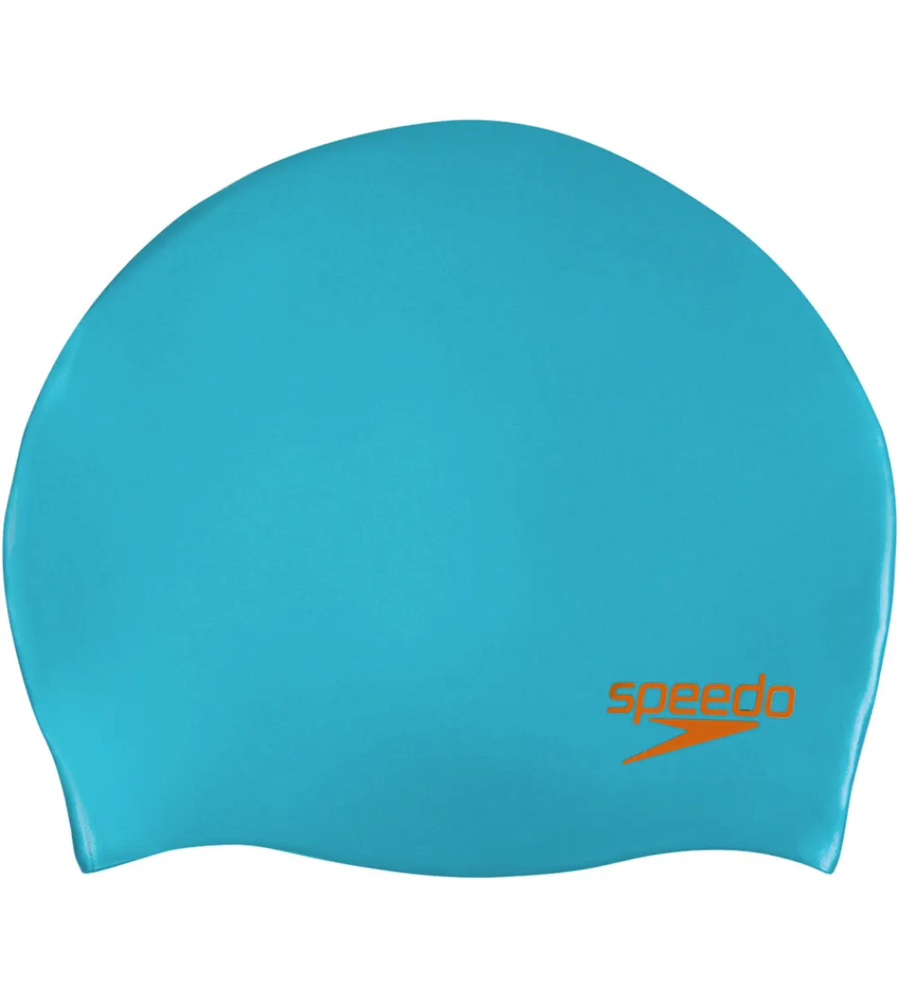 Speedo Badehætter*Badehætte - Junior - Silicone - Blå/Orange