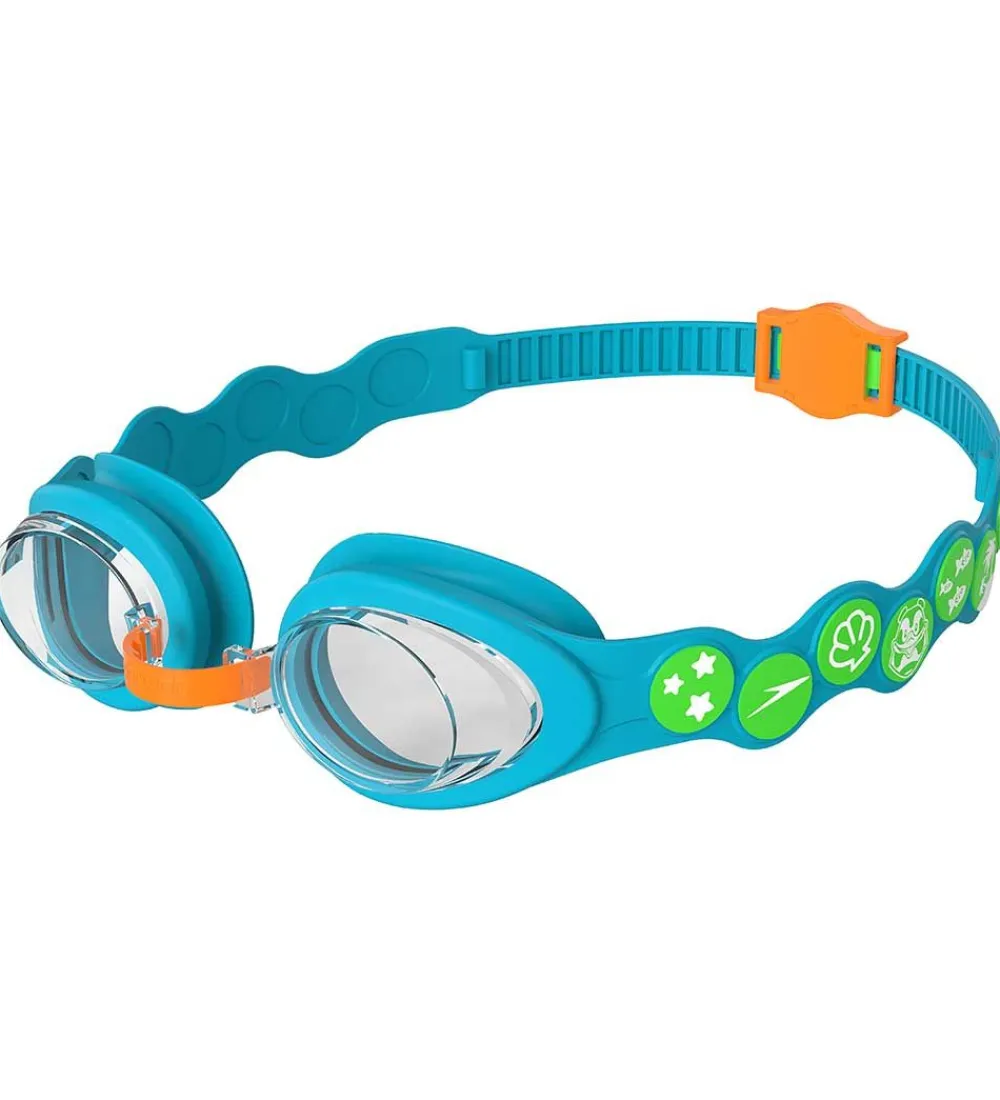 Svømmebriller-Speedo Svømmebriller - Infant Spot - Blå/Grøn