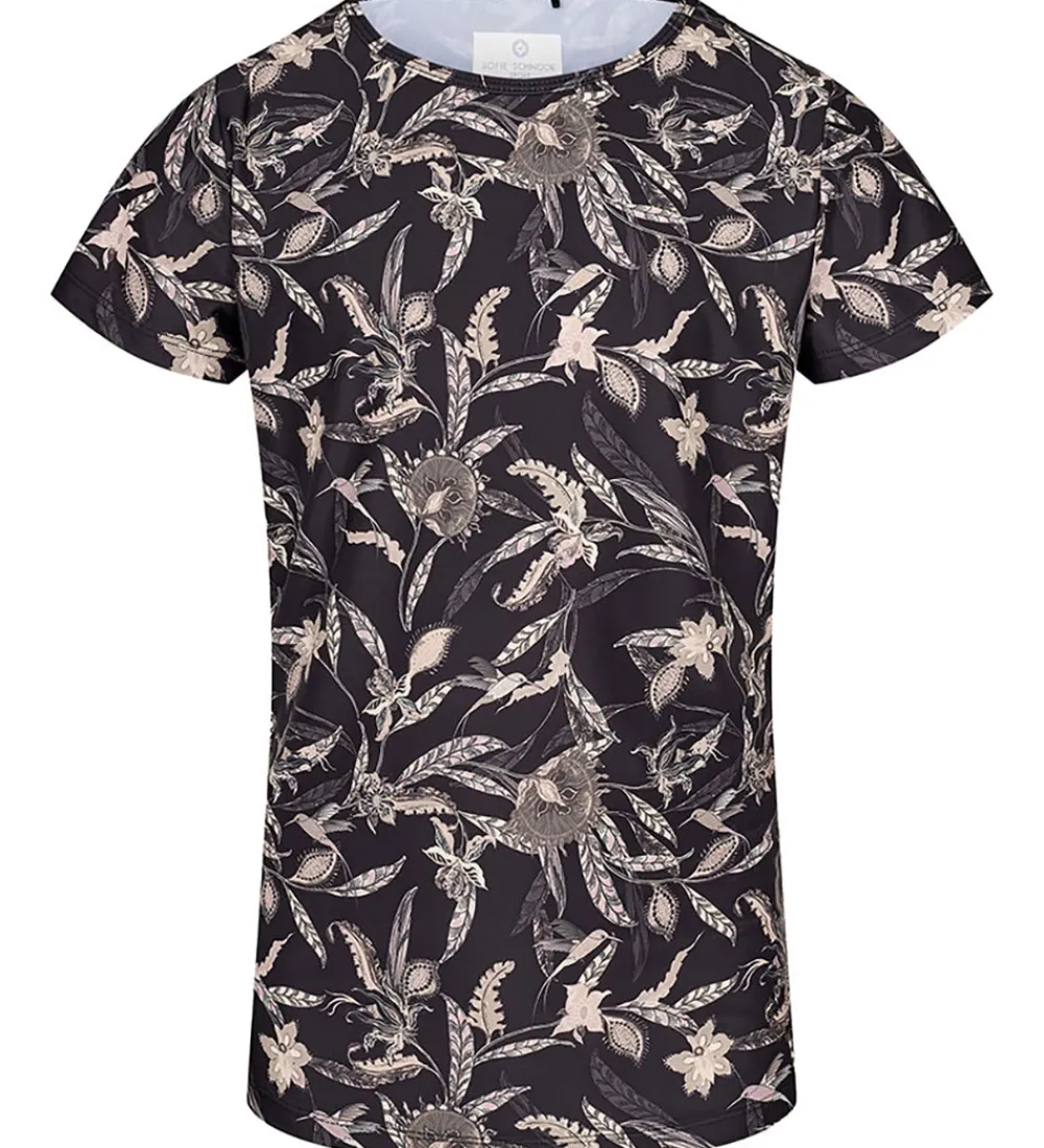 T-Shirts Og Toppe-Sofie Schnoor Sport by T-shirt - Louisa - Sort m. Mønster