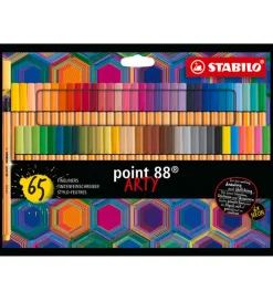Tuscher Og Farver|Kreativ Leg-Stabilo Tuscher - Point 88 Arty - 65 stk. - Multfarvet