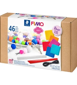 Modellervoks-Staedtler FIMO Modellervoks m. Værktøj - Soft - 46 Dele - 26x57g