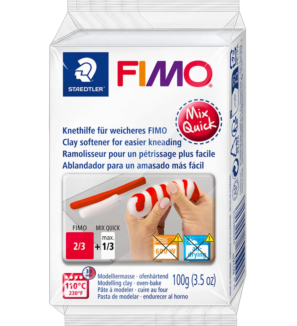 Staedtler Modellervoks*FIMO Modellervoks-blødgører - Mix Qiuck - 100 g - Hvid