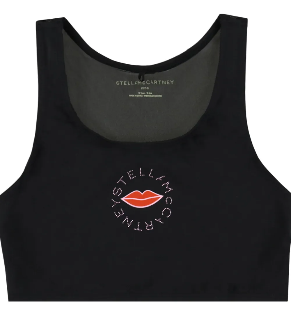 Badetøj-Stella McCartney Kids Badetop - UV50+ - Sort m. Læber